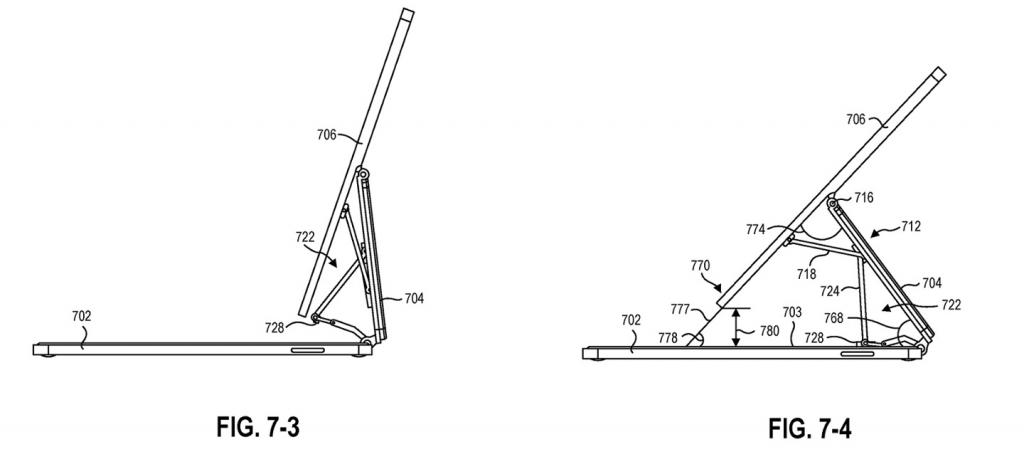 2021年7月28日微軟 Surface 新專利曝光，類似蘋果 iPad 妙控鍵盤設(shè)計